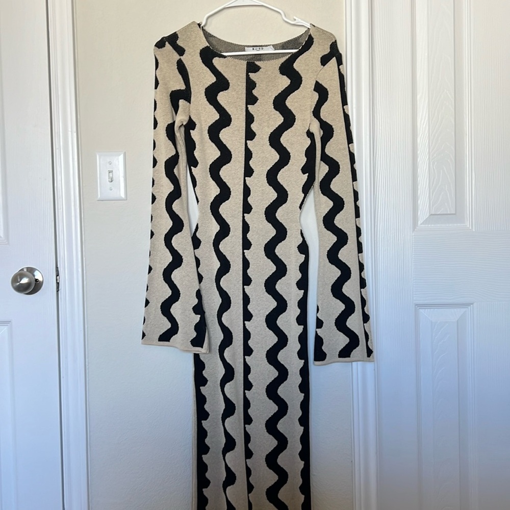 Long sleeve maxi dress / XS